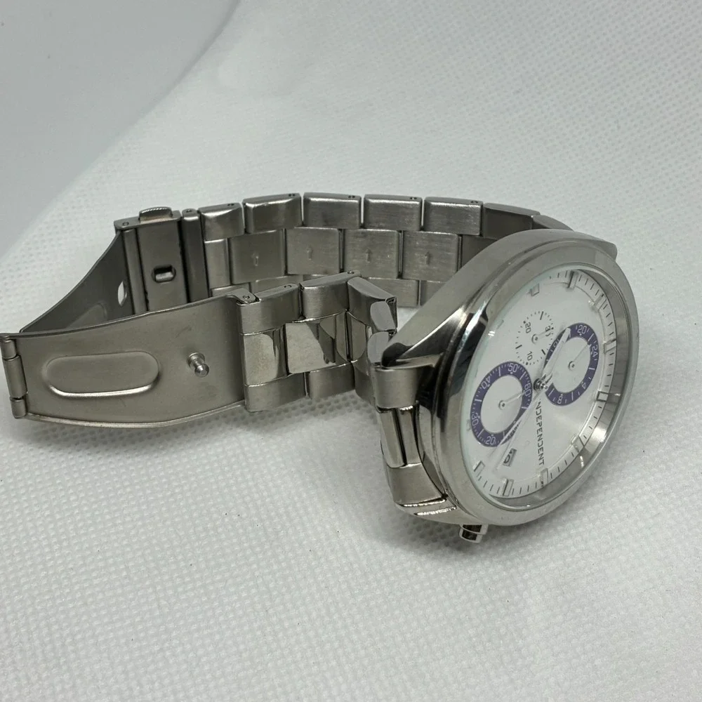 Citizen Independent Chronograph J515-004019-01 Men Watch Silver Dial Purple